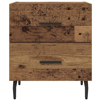 vidaXL Nachttisch 2 pcs Altholz 40 x 35 x 47,5 cm Holzwerkstoff