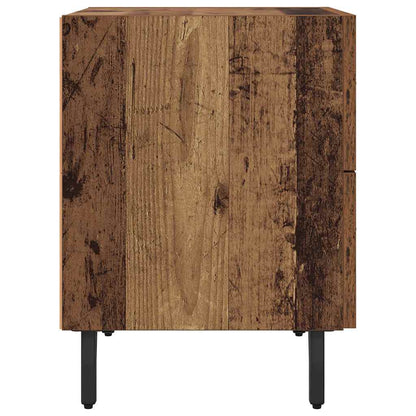 vidaXL Nachttisch 2 pcs Altholz 40 x 35 x 47,5 cm Holzwerkstoff