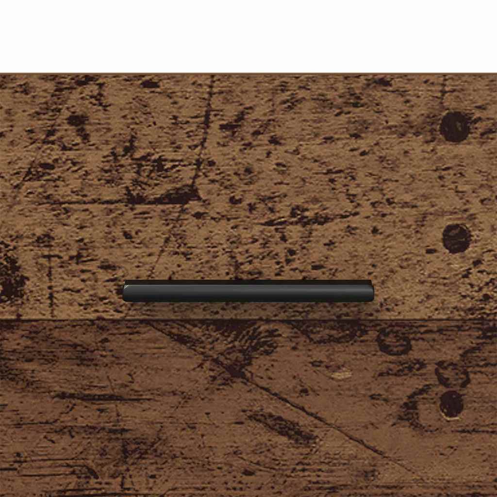 vidaXL Nachttisch 2 pcs Altholz und Schwarz 40 x 35 x 47,5 cm