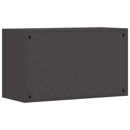 vidaXL Wandschrank für die Garage mit Gasdrucklift-Tür Schwarz