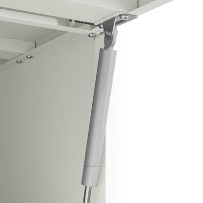 vidaXL Wandschrank für die Garage mit Gasdrucklift-Tür Weiß