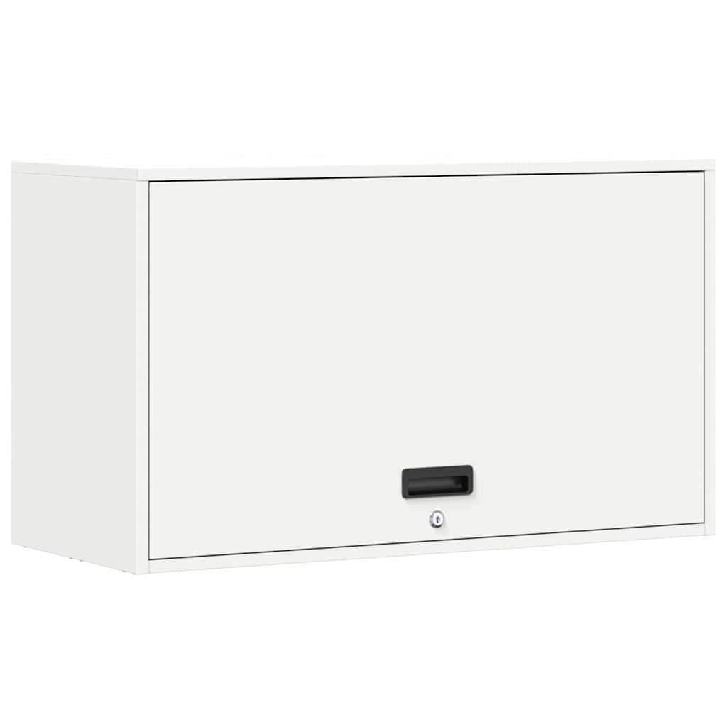 vidaXL Wandschrank für die Garage mit Gasdrucklift-Tür Weiß