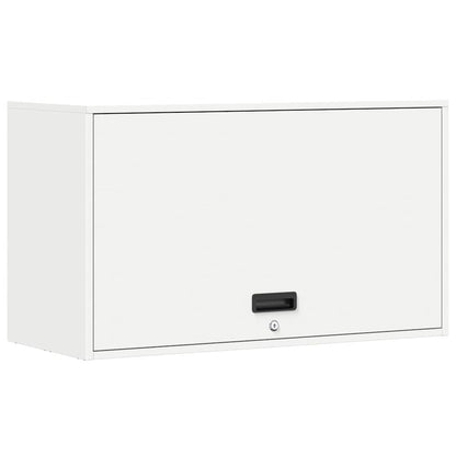 vidaXL Wandschrank für die Garage mit Gasdrucklift-Tür Weiß