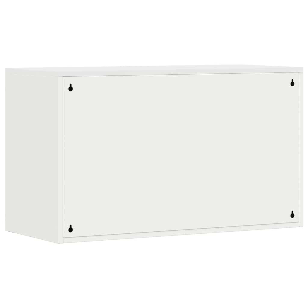 vidaXL Wandschrank für die Garage mit Gasdrucklift-Tür Weiß