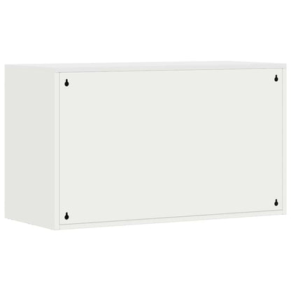 vidaXL Wandschrank für die Garage mit Gasdrucklift-Tür Weiß