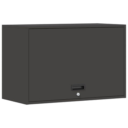 vidaXL Wandschrank für die Garage mit Gasdrucklift-Tür Schwarz
