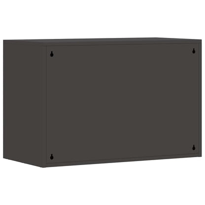 vidaXL Wandschrank für die Garage mit Gasdrucklift-Tür Schwarz