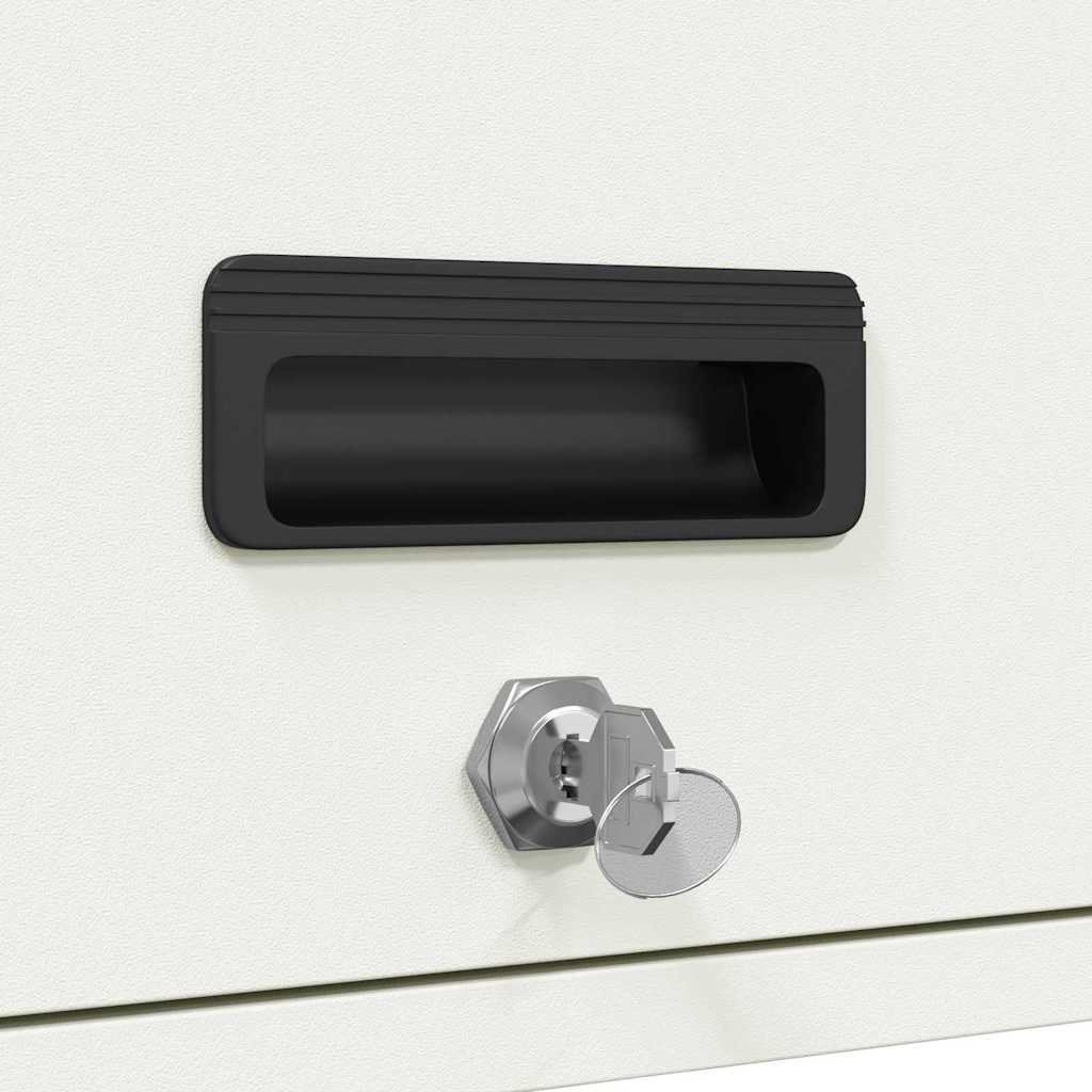 vidaXL Wandschrank für die Garage mit Gasdrucklift-Tür Weiß