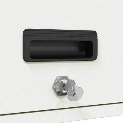 vidaXL Wandschrank für die Garage mit Gasdrucklift-Tür Weiß