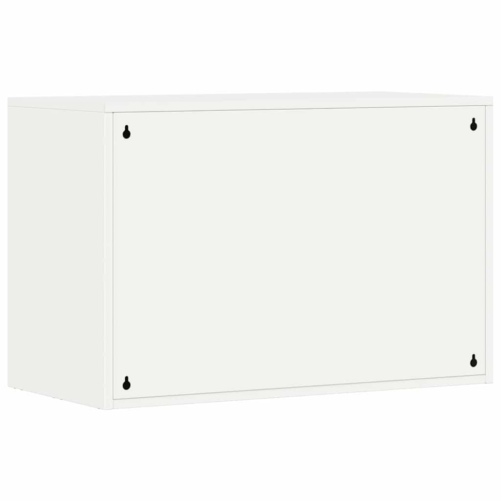 vidaXL Wandschrank für die Garage mit Gasdrucklift-Tür Weiß
