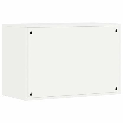 vidaXL Wandschrank für die Garage mit Gasdrucklift-Tür Weiß
