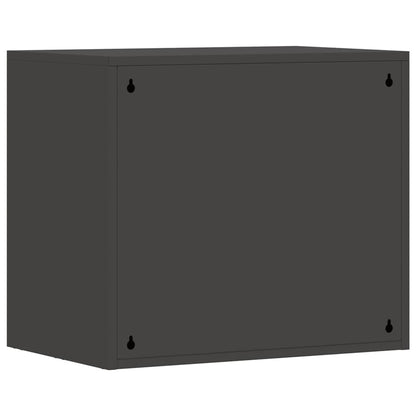 vidaXL Wandschrank für die Garage mit Gasdrucklift-Tür Schwarz