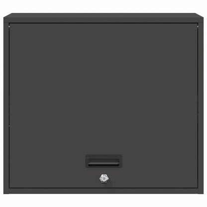 vidaXL Wandschrank für die Garage mit Gasdrucklift-Tür Schwarz
