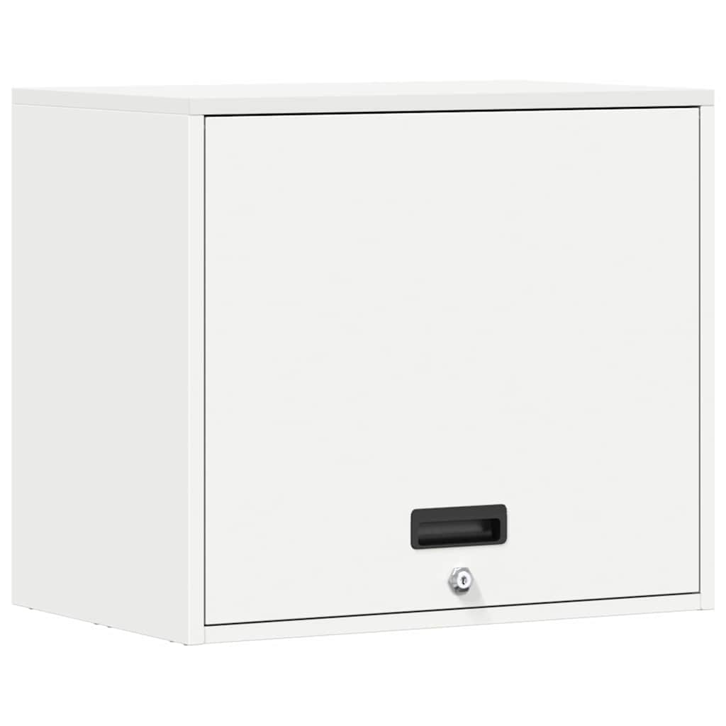vidaXL Wandschrank für die Garage mit Gasdrucklift-Tür Weiß