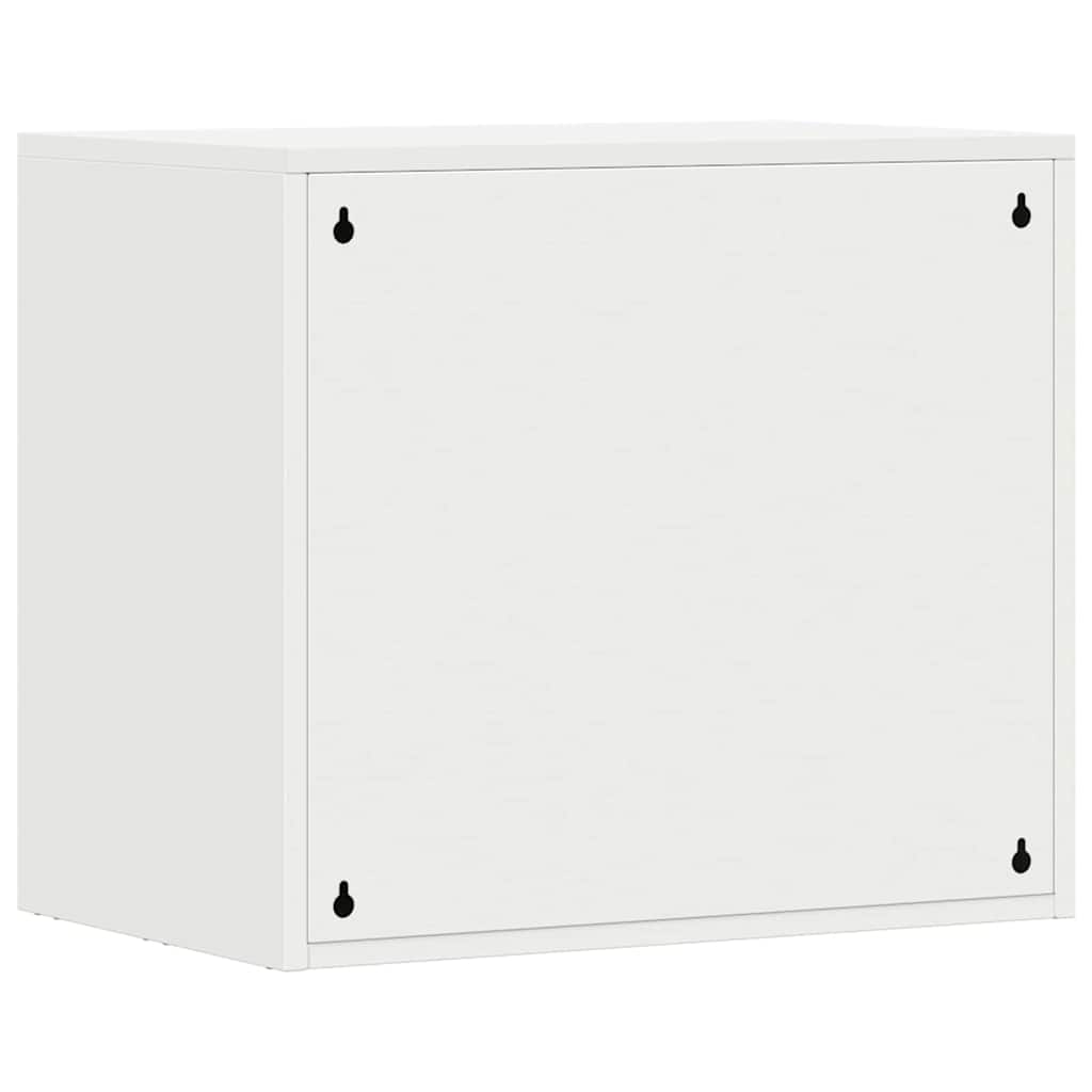 vidaXL Wandschrank für die Garage mit Gasdrucklift-Tür Weiß