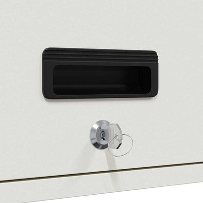 vidaXL Wandschrank für die Garage mit Gasdrucklift-Tür Weiß