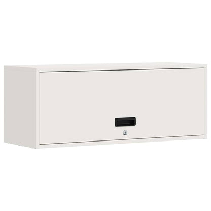 vidaXL Wandschrank für die Garage mit Gasdrucklift-Tür Weiß