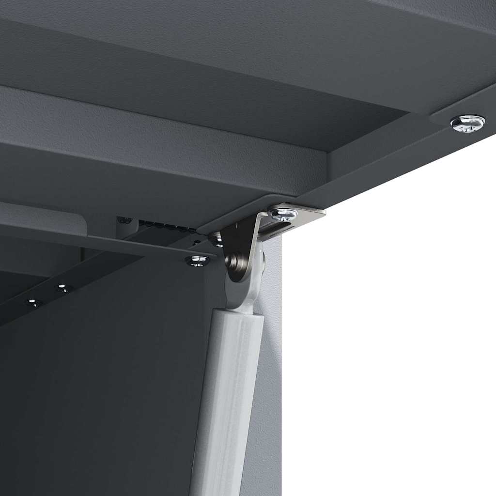vidaXL Wandschrank für die Garage mit Gasdrucklift-Tür Anthrazit