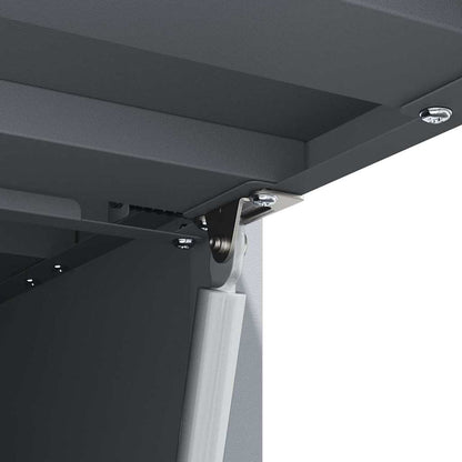 vidaXL Wandschrank für die Garage mit Gasdrucklift-Tür Anthrazit