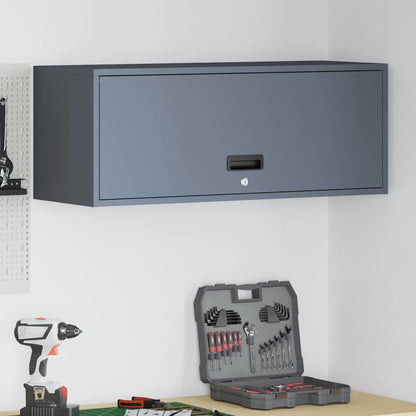 vidaXL Wandschrank für die Garage mit Gasdrucklift-Tür Anthrazit