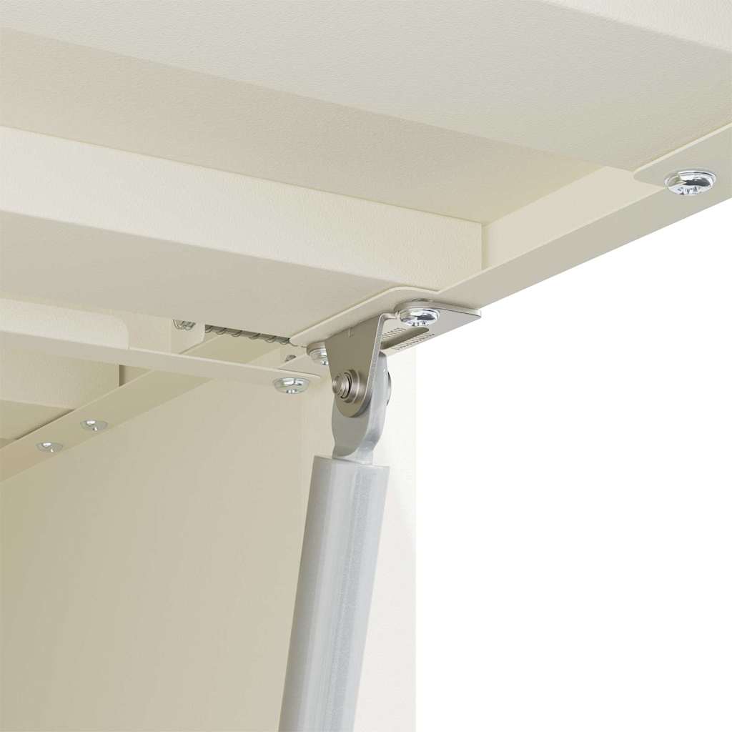 vidaXL Wandschrank für die Garage mit Gasdrucklift-Tür Weiß