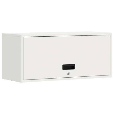 vidaXL Wandschrank für die Garage mit Gasdrucklift-Tür Weiß