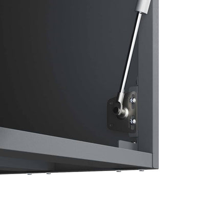vidaXL Wandschrank für die Garage mit Gasdrucklift-Tür Anthrazit