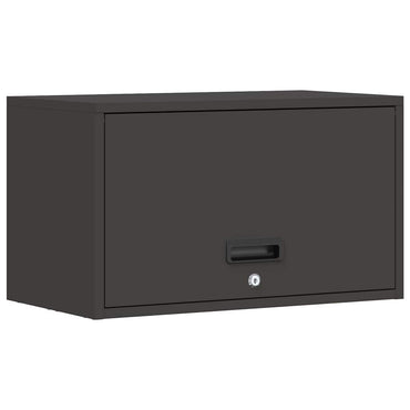 vidaXL Wandschrank für die Garage mit Gasdrucklift-Tür Schwarz