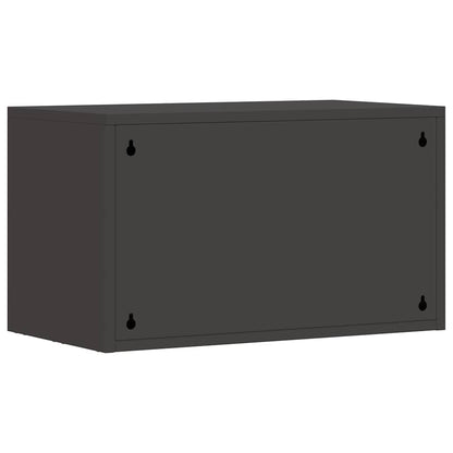 vidaXL Wandschrank für die Garage mit Gasdrucklift-Tür Schwarz