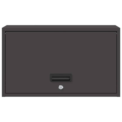 vidaXL Wandschrank für die Garage mit Gasdrucklift-Tür Schwarz