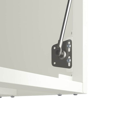 vidaXL Wandschrank für die Garage mit Gasdrucklift-Tür Weiß