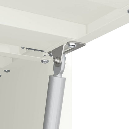 vidaXL Wandschrank für die Garage mit Gasdrucklift-Tür Weiß