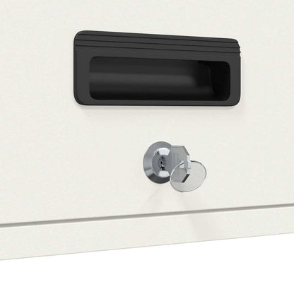 vidaXL Wandschrank für die Garage mit Gasdrucklift-Tür Weiß