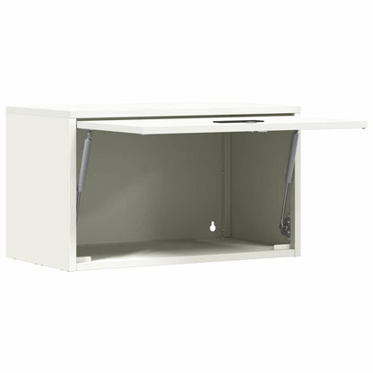 vidaXL Wandschrank für die Garage mit Gasdrucklift-Tür Weiß