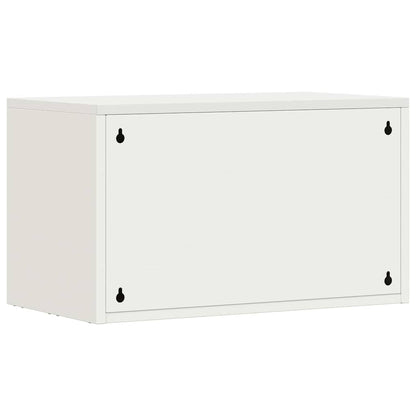 vidaXL Wandschrank für die Garage mit Gasdrucklift-Tür Weiß