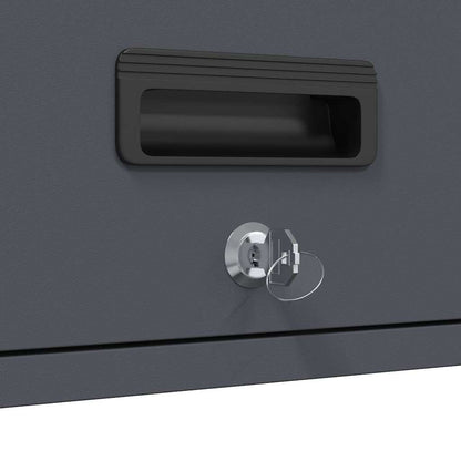 Wandschrank für die Garage mit Gasdrucklift-Tür Anthrazit