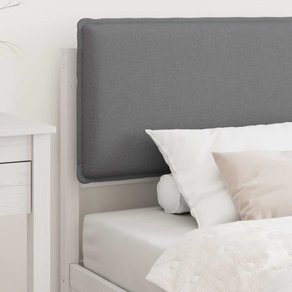 vidaXL Cadre de lit avec tête de lit rembourrée Gris clair 80 x 200 cm