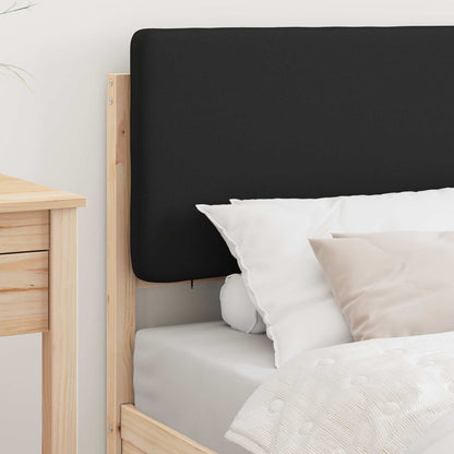vidaXL Bettgestell mit gepolstertem Kopfteil Schwarz 80 x 200 cm