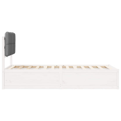 vidaXL Cadre de lit avec tête de lit rembourrée Gris clair 80 x 200 cm