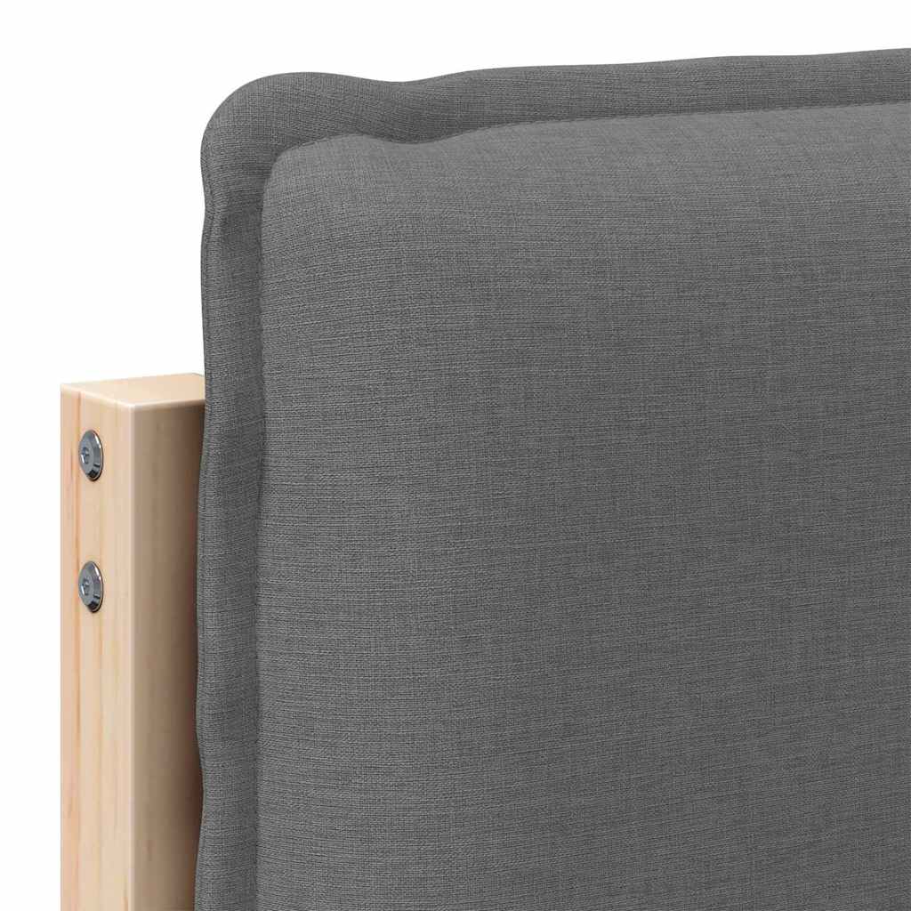 Gepolstertes Kopfteil Natürlich und Hellgrau 180 cm