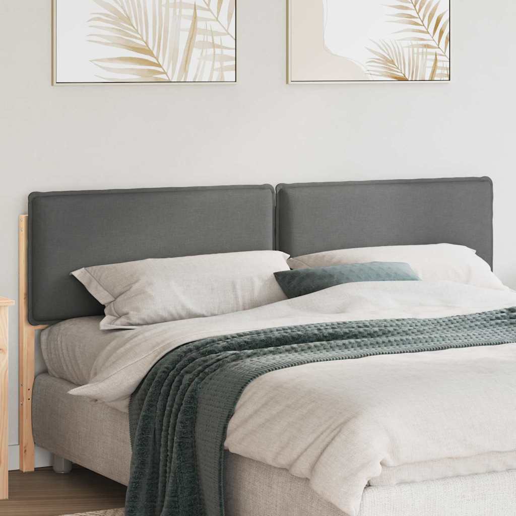 Gepolstertes Kopfteil Natürlich und Hellgrau 180 cm