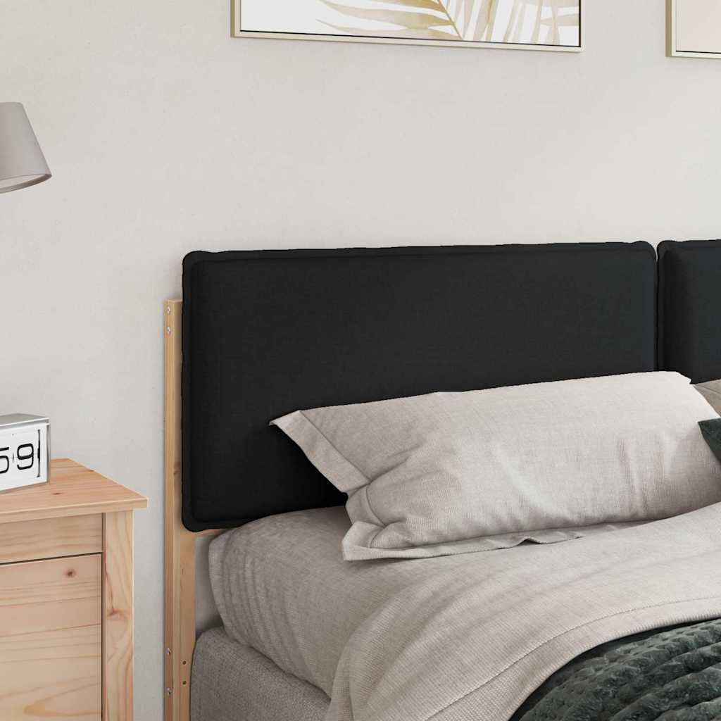 vidaXL Gepolstertes Kopfteil mit Kopfteil Natürlich und Schwarz 180 cm