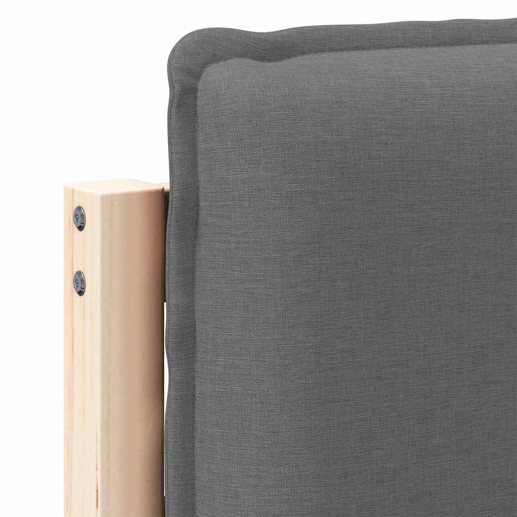 vidaXL Gepolstertes Kopfteil Natürlich und Hellgrau 150 cm