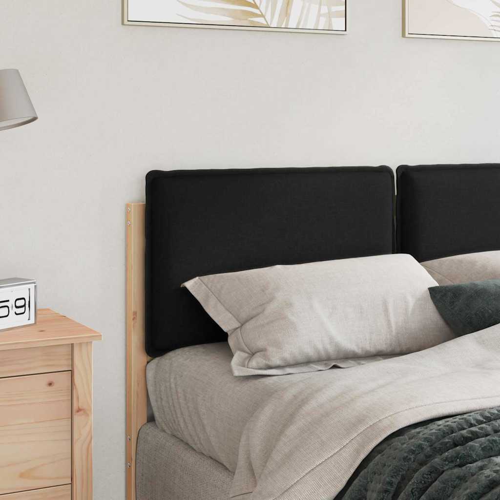 vidaXL Gepolstertes Kopfteil mit Kopfteil Natürlich und Schwarz 150 cm