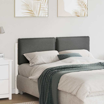 Gepolstertes Kopfteil mit Kopfteil Weiß und Hellgrau 150 cm