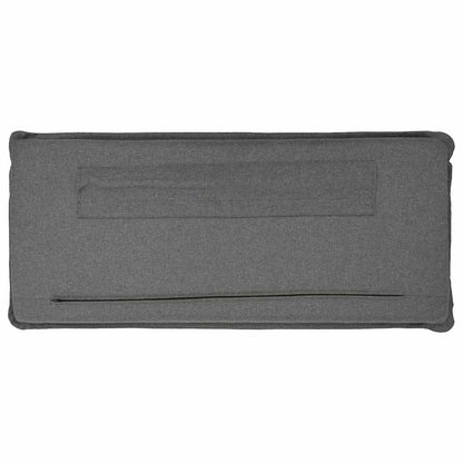 Gepolstertes Kopfteil Natürlich und Hellgrau 140 cm