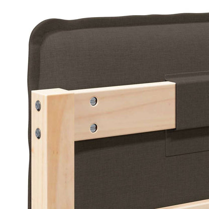 Gepolstertes Kopfteil Natürlich und Hellgrau 140 cm