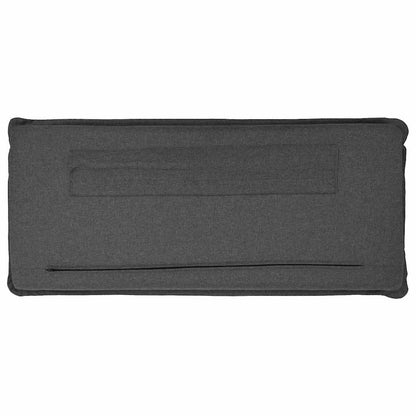 Gepolstertes Kopfteil Natürlich und Dunkelgrau 120 cm