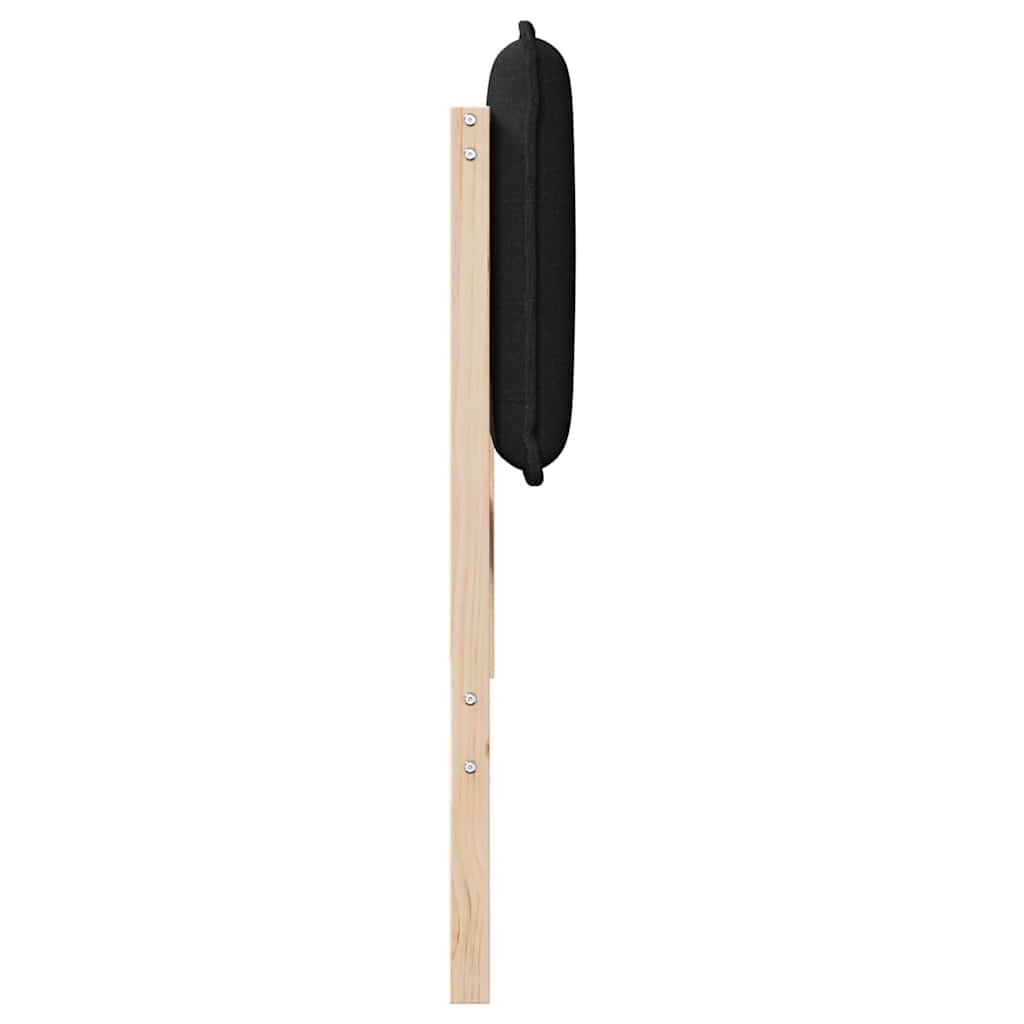 vidaXL Gepolstertes Kopfteil mit Kopfteil Natürlich und Schwarz 120 cm