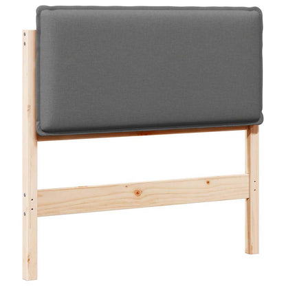 vidaXL Gepolstertes Kopfteil Natürlich und Hellgrau 100 cm